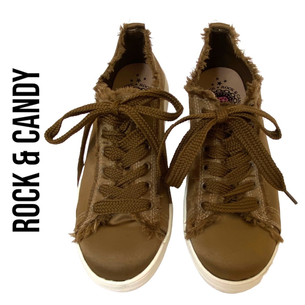 ROCK & CANDY “Silky” platform sneakers, Size 8.5